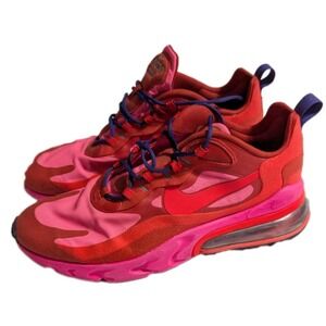 Nike Air Max 270 React Team Red Pink Men's 11 AO4971-600 Athletic Shoes